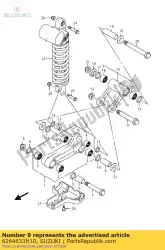 Here you can order the spacer,rr cushi from Suzuki, with part number 6264633H10: