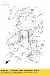 Aqui você pode pedir o corpo, frente superior 1 em Yamaha , com o número da peça 4TX2835G000Y: