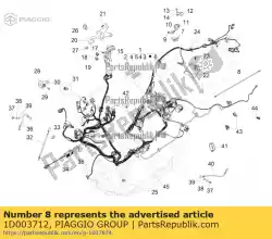 briglia per luce targa van Piaggio Group, met onderdeel nummer 1D003712, bestel je hier online: