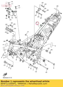 yamaha B04F111000P1 cadre comp. - La partie au fond