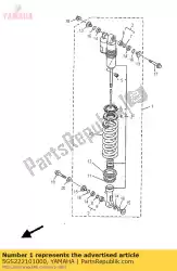 schokdemper achter van Yamaha, met onderdeel nummer 5GS222101000, bestel je hier online: