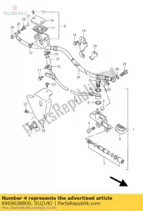 Suzuki 6969638B00 piastra, fermata - Il fondo