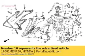 honda 17682MEN730 buis b, brandstof - Onderkant