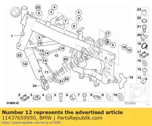 bmw 11437659950 vent hose - kurz - Bottom side