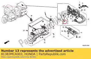 honda 81383MCA003 pr?t, ?rodek - Dół