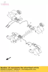 knipperlicht voorzijde 1 van Yamaha, met onderdeel nummer B90833100000, bestel je hier online: