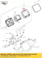 250230069, Kawasaki, caixa do medidor de cobertura, upp kvf750gcf kawasaki  brute force kvf 750 2012 2013 2014 2015 2016 2017 2018 2019 2020 2021, Novo