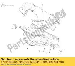 Qui puoi ordinare coprimanubrio superiore da Piaggio Group , con numero parte 67364600DQ: