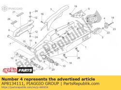 Aprilia AP8134111, Schwingenplatte, OEM: Aprilia AP8134111