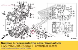 Here you can order the orifice, 1. 5mm from Honda, with part number 11207MGSD30: