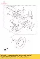 5SL258380000, Yamaha, manica, pinza yamaha  ajs fz mt xj xsr yzf r  600 660 690 700 800 850 890 900 1000 1670 2003 2004 2005 2006 2007 2008 2009 2010 2011 2012 2013 2014 2015 2016 2017 2018 2019 2020 2021, Nuovo