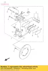 Here you can order the sleeve, caliper from Yamaha, with part number 5SL258380000: