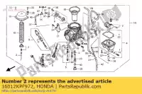 16012KPF972, Honda, conjunto de agulha, jato honda cbf 250 2006, Novo