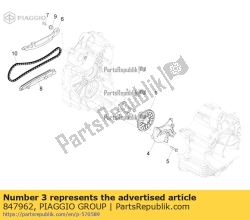 Aprilia 847962, Gasket, OEM: Aprilia 847962