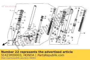 Honda 51423MJ0003 colar, pistão - Lado inferior