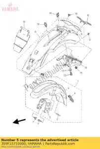 yamaha 3S9F15710000 grafica, parafango anteriore 1 - Il fondo