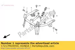 rubberen sensor van Honda, met onderdeel nummer 17217MG9950, bestel je hier online: