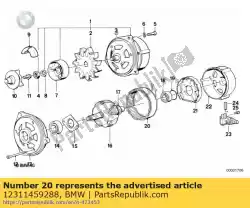 Ici, vous pouvez commander le stator assy (à 09/1992) auprès de BMW , avec le numéro de pièce 12311459288: