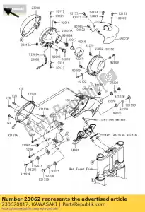 kawasaki 230620017 staffa-comp, lampada frontale vn2000- - Il fondo