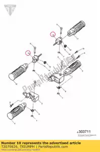 triumph T2070826 gaffel assy - Onderkant