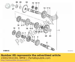 Qui puoi ordinare anello elastico - 25 da BMW , con numero parte 23002343194: