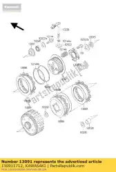 Qui puoi ordinare supporto, spingi frizione kx125-h1 da Kawasaki , con numero parte 130911712: