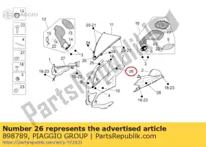 Piaggio Group 898789 kalkomania aprc factory sx - Dół