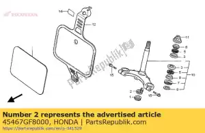 honda 45467GF8000 guide, brake cable - Bottom side