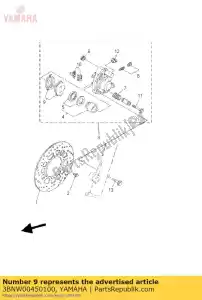 Yamaha 3BNW00450100 frein, kit de plaquettes - La partie au fond