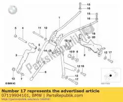 Here you can order the fillister-head screw from BMW, with part number 07119904101: