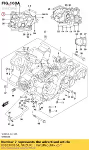 Suzuki 0910308164 bolt - Bottom side