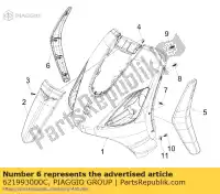 621993000C, Piaggio Group, deflector r.h. zwart derbi piaggio boulevard fly vthm57200 zip 50 100 125 150 2004 2005 2006 2007 2008 2009 2010 2011 2016, Nieuw