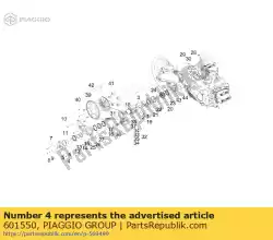 Here you can order the joint cover from Piaggio Group, with part number 601550: