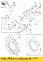 430481064, Kawasaki, pinza de pistón kx125-h2 kawasaki  d kdx klx kx 80 85 100 125 200 250 300 500 650 1988 1989 1990 1991 1992 1993 1994 1995 1996 1997 1998 1999 2000 2001 2002 2003 2005 2006 2007 2008 2009 2010 2011 2012 2013 2014 2015 2016 2017 2018 2019 2020, Nuevo