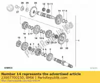 23007700150, BMW, roda de engrenagem, 2ª marcha - 28 bmw   650 2007 2008 2009 2010 2011 2012 2013 2014 2015 2016, Novo