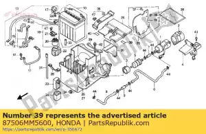 Honda 87506MM5600 mark,battery caut - Bottom side