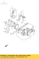 Qui puoi ordinare o-ring da Suzuki , con numero parte 1571603H00: