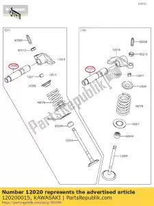 kawasaki 120200015 albero-bilanciere klx150cds - Il fondo