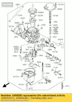 16005S011, Kawasaki, top-chamber,diaphragm kawasaki kfx400 400 , New