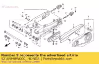 52109MBW000, Honda, bolt, l. pivot adjusting honda cbr  f rossi fr rr sport fs rra cbr600f cbr600fr cbr600fs 600 , New