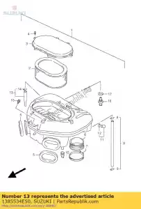 Suzuki 1385534E50 tube,contr.air - Bottom side