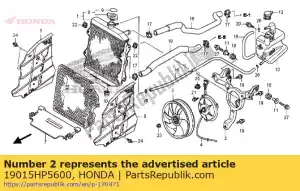 Honda 19015HP5600 fica fã - Lado inferior