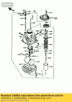 16002017, Kawasaki, Adjuster,cable kh100-g2 kawasaki ke kx 60 80 100 1985 1986 1987 1991 1992 1994, New