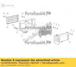 Here you can order the spacer from Piaggio Group, with part number GU06583600: