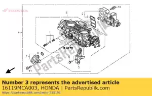 Honda 16119MCA003 quedarse, cable - Lado inferior
