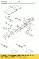 921100018, Kawasaki, clé à outils, crochet vn900b6f kawasaki  vn vulcan 900 2006 2007 2008 2009 2010 2011 2012 2013 2014 2015 2016 2017 2018 2019 2020 2021, Nouveau