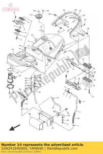 yamaha 5JW241840000 demper, lokaliseren 4 - Onderkant