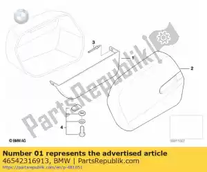 bmw 46542316913 linker opslag partitie insert - Onderkant