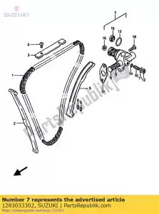 Suzuki 1283033302 adjuster,cam ch - Bottom side