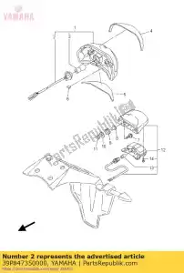 yamaha 39P847350000 conjunto de cable - Lado inferior